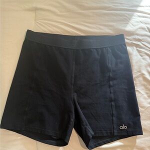 ALO Yoga Black High-Waist Bike Shorts